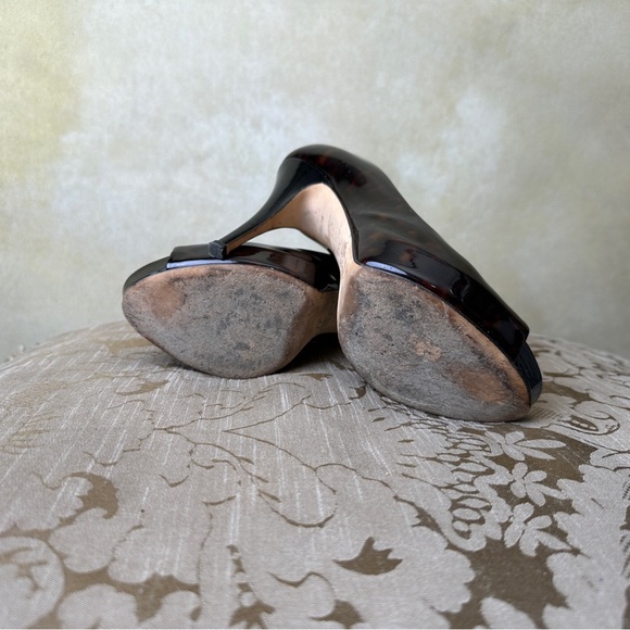 Giuseppe Zanotti tortoise patent leather platform heels size 6 / 36 - Picture 6 of 6